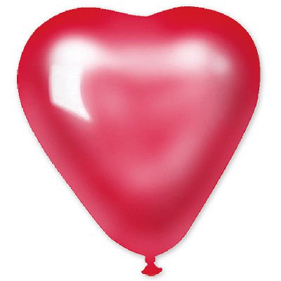 Сердце 5" Металлик Красное 1105-0144