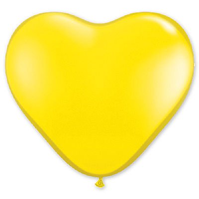 Шар Сердце 06" Стандарт Yellow, 15 см 1105-0246