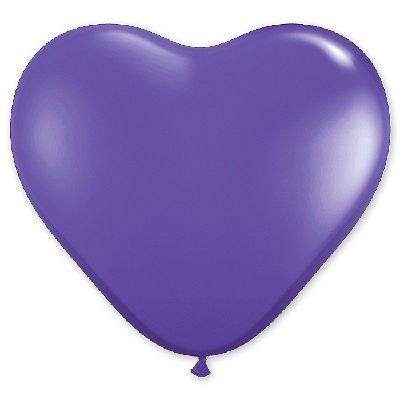 Шар Сердце 06" Фэшн Purple Violet, 15 см 1105-0255
