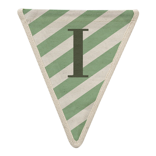 Флажок в зеленую полоску по диагонали I 115048