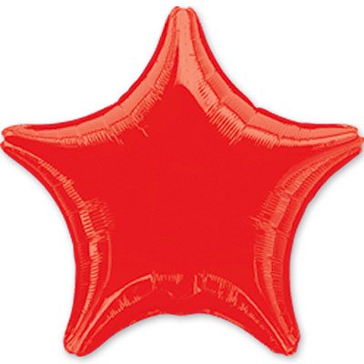 Шарик 19" звезда металлик Red 1204-0050