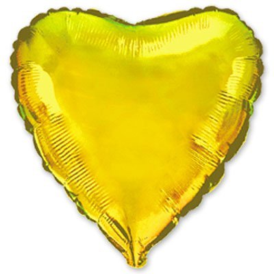 Шарик 18" сердце металлик Gold 1204-0082