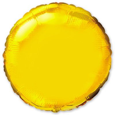 Шарик 18" круг металлик Gold 1204-0090