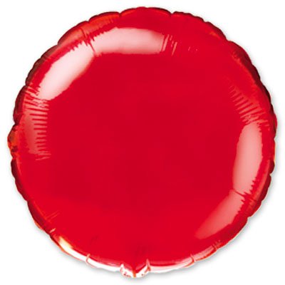 Шарик 18" круг металлик Red 1204-0093