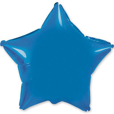 Шарик 32" звезда металлик Blue 1204-0104