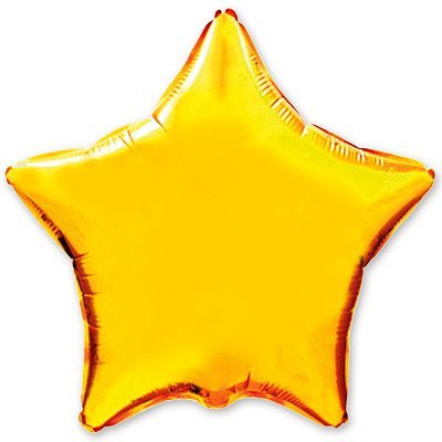 Шарик 32" звезда металлик Gold 1204-0105