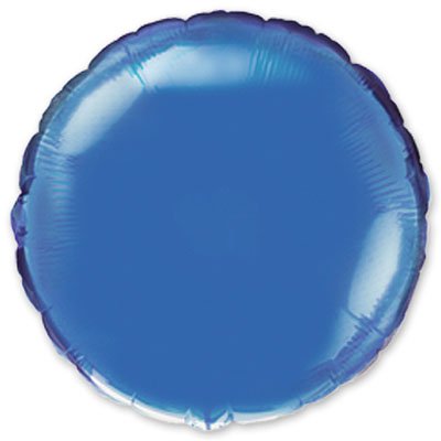 Шарик 32" круг металлик Blue 1204-0115
