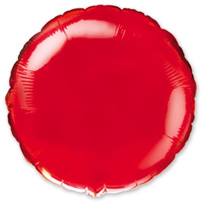 Шарик 32" круг металлик Red 1204-0119