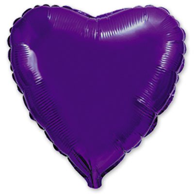 Шарик 32" сердце металлик Violet 1204-0129