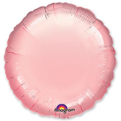 Шарик 18" круг металлик Pink 1204-0221
