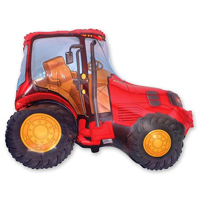 Шар фигура Трактор красный 1207-1133