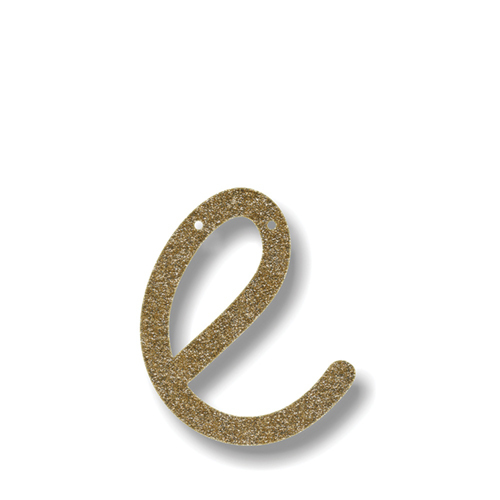 Акриловая подвеска для растяжки E, мерцающее золото 135856