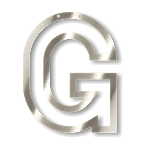 Акриловая подвеска для растяжки G, серебро 135901