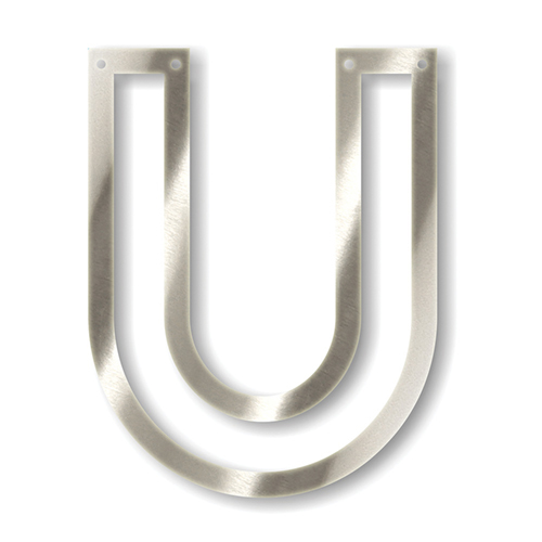 Акриловая подвеска для растяжки U, серебро 136198