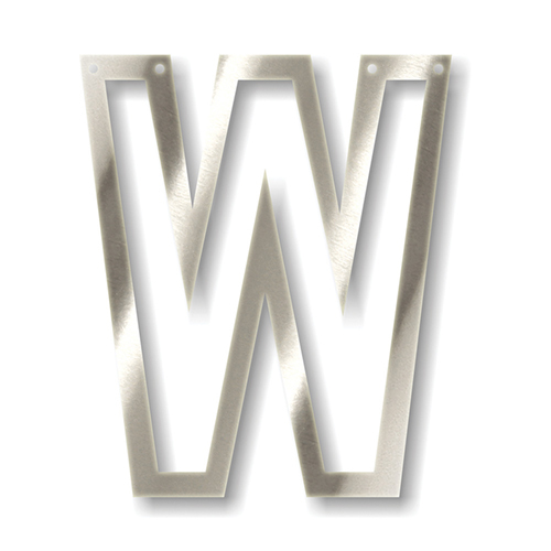 Акриловая подвеска для растяжки W, серебро 136234
