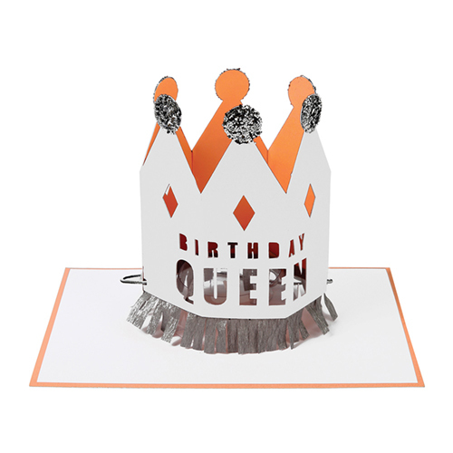Открытка на День Рождения в виде короны "Королева" 144010
