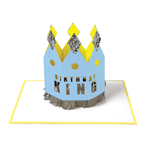 Открытка на День Рождения в виде короны "Король" 144019
