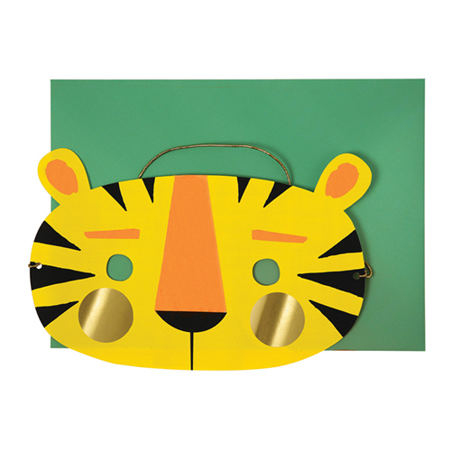 Открытка поздравительная "Маска тигра" 145765