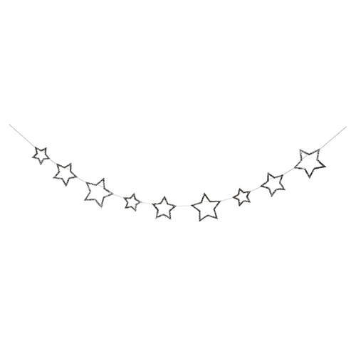 Гирлянда "Звезды", серебро, мини 148492