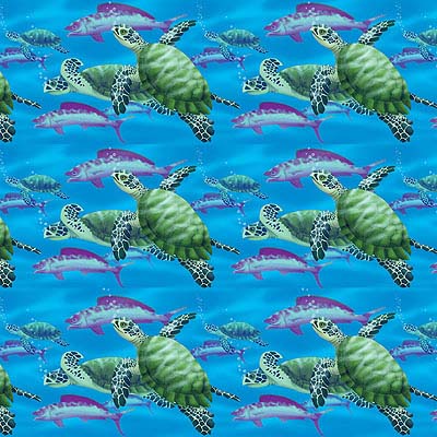 Бордюр Черепахи и рыбы 1501-0603