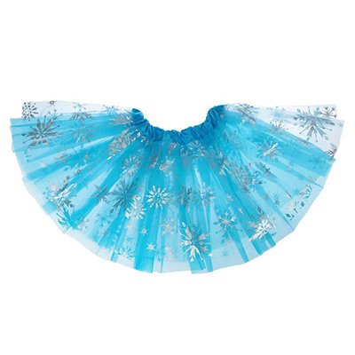 Карнавальная юбка "Снежинки" голубая 1501-4659