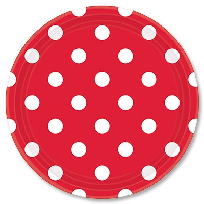 Тарелки Красное Яблоко Горошек, 23 см 1502-2360