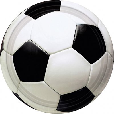 Тарелка большие Футбол, 8 штук 1502-3173