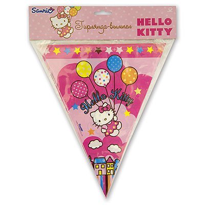 Гирлянда-вымпел Hello Kitty, 360 см 1505-0518
