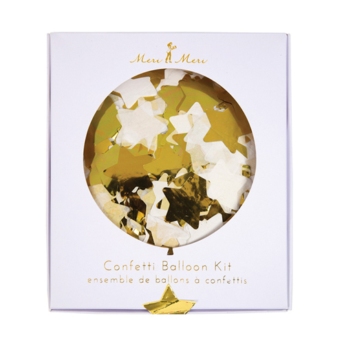 Воздушные шары с конфетти, золото 150625