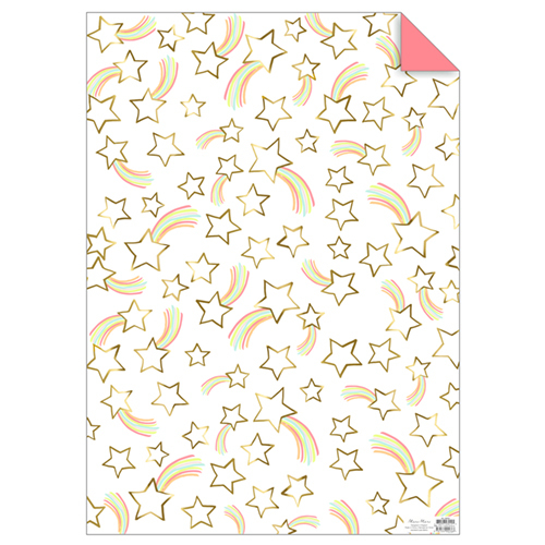 Упаковочная бумага "Падающая звезда с радугой" 174367