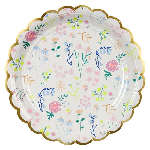Тарелки "Нежные цветы", большие, 8 шт. 174952